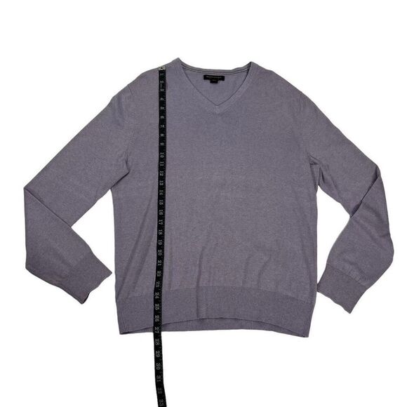 Banana Republic Mens Large Silk Blend V-Neck Pullover Sweater - Picture 6 of 8